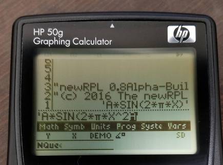 newRPL running on 50g hardware newRPL running on 50g hardware